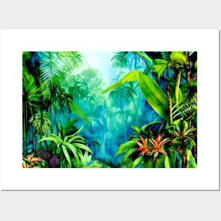 Mystère Forêt Tropicale Posters and Art